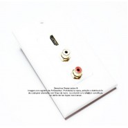Placa Tapa HDMI 1.4 (4K + Ethernet + 3D ready) + 2 RCA RL ABS